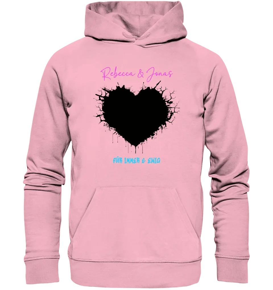 Dein Bild im "Wild-Heart" Design • Unisex Premium Hoodie XS-5XL aus Bio-Baumwolle für Damen & Herren