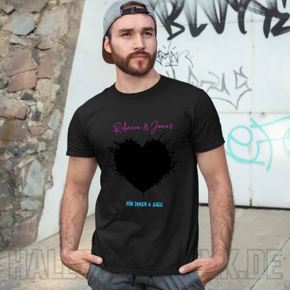 Dein Bild im "Wild-Heart" Design personalisierbar - Unisex Premium T-Shirt XS-5XL aus Bio-Baumwolle für Damen & Herren