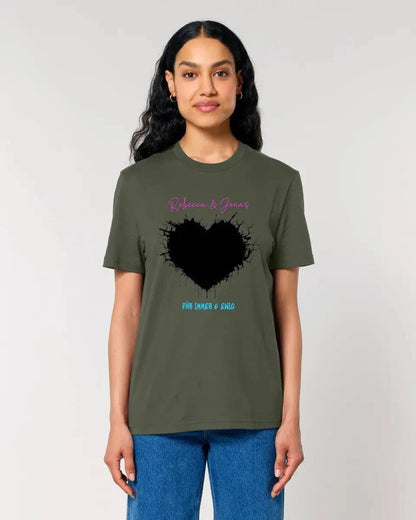 Dein Bild im "Wild-Heart" Design personalisierbar - Unisex Premium T-Shirt XS-5XL aus Bio-Baumwolle für Damen & Herren