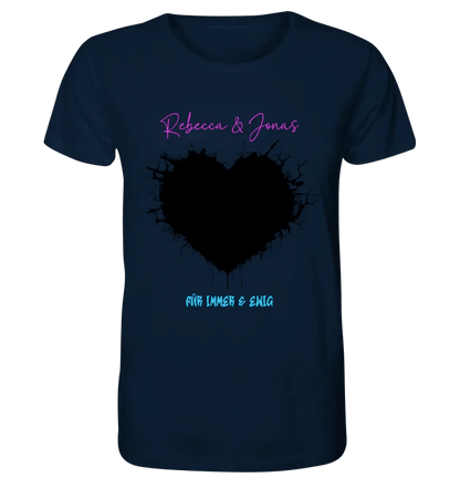 Dein Bild im "Wild-Heart" Design personalisierbar - Unisex Premium T-Shirt XS-5XL aus Bio-Baumwolle für Damen & Herren