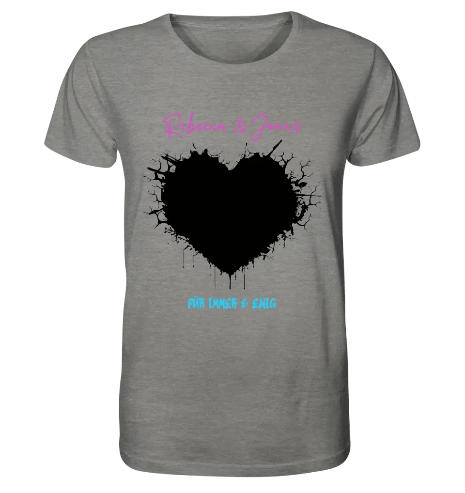 Dein Bild im "Wild-Heart" Design personalisierbar - Unisex Premium T-Shirt XS-5XL aus Bio-Baumwolle für Damen & Herren