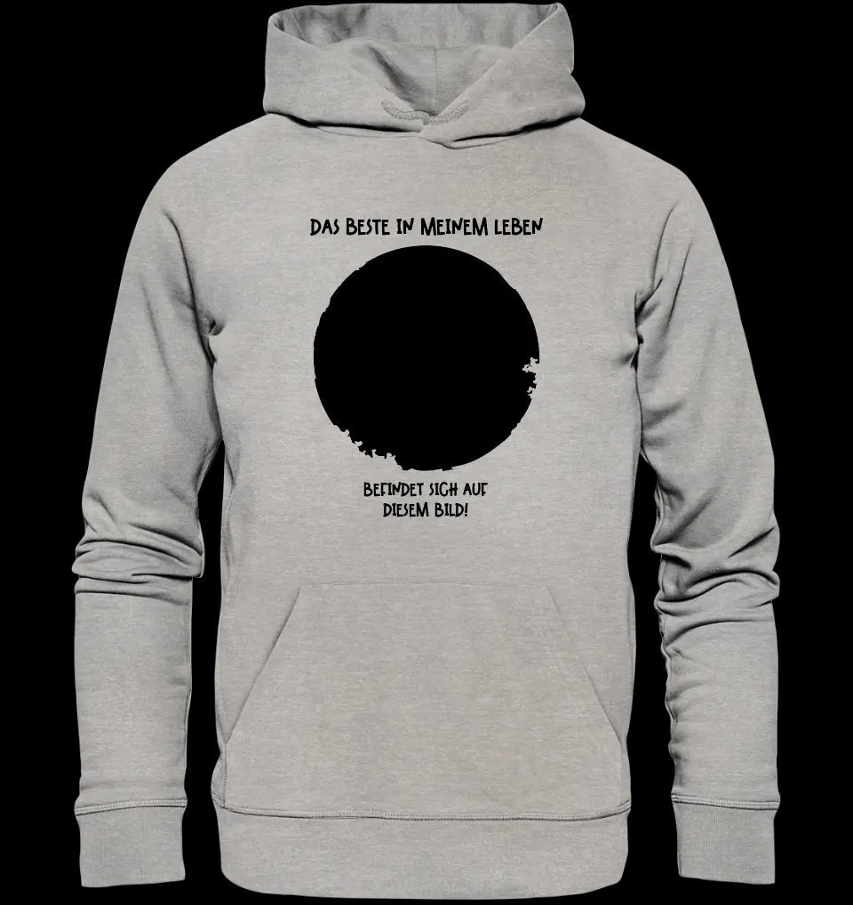 Dein Bild in Kreisform + Text • Unisex Premium Hoodie XS-5XL aus Bio-Baumwolle für Damen & Herren • Exklusivdesign • personalisiert