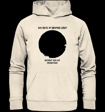 Dein Bild in Kreisform + Text • Unisex Premium Hoodie XS-5XL aus Bio-Baumwolle für Damen & Herren • Exklusivdesign • personalisiert