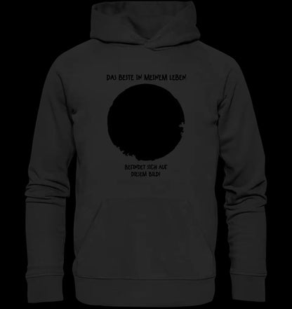 Dein Bild in Kreisform + Text • Unisex Premium Hoodie XS-5XL aus Bio-Baumwolle für Damen & Herren • Exklusivdesign • personalisiert