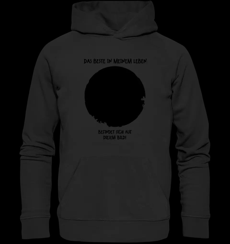 Dein Bild in Kreisform + Text • Unisex Premium Hoodie XS-5XL aus Bio-Baumwolle für Damen & Herren • Exklusivdesign • personalisiert