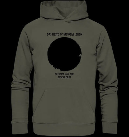 Dein Bild in Kreisform + Text • Unisex Premium Hoodie XS-5XL aus Bio-Baumwolle für Damen & Herren • Exklusivdesign • personalisiert