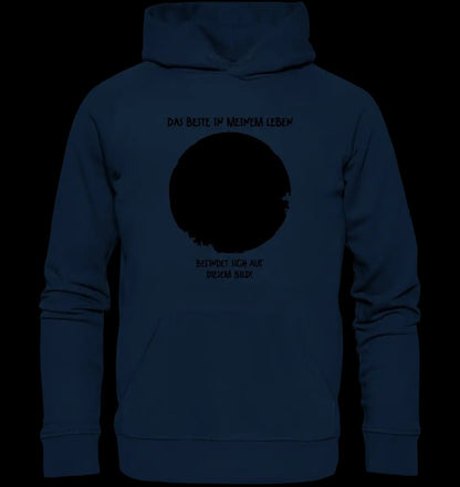 Dein Bild in Kreisform + Text • Unisex Premium Hoodie XS-5XL aus Bio-Baumwolle für Damen & Herren • Exklusivdesign • personalisiert