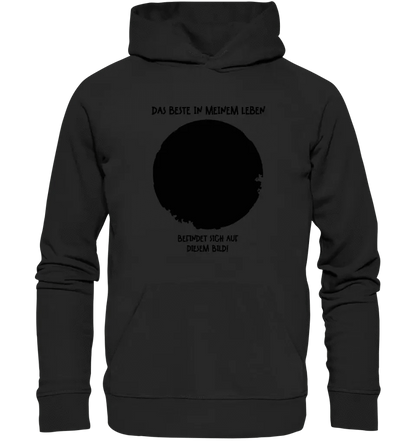 Dein Bild in Kreisform + Text • Unisex Premium Hoodie XS-5XL aus Bio-Baumwolle für Damen & Herren • Exklusivdesign • personalisiert