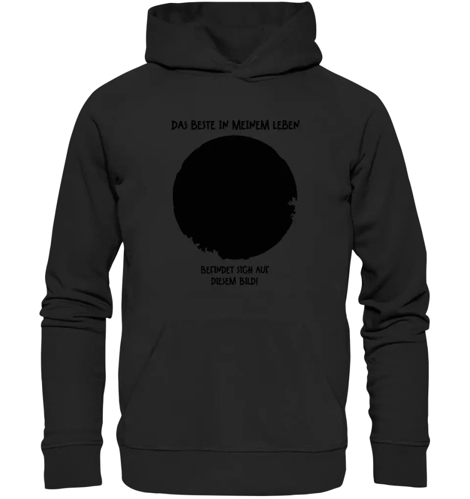 Dein Bild in Kreisform + Text • Unisex Premium Hoodie XS-5XL aus Bio-Baumwolle für Damen & Herren • Exklusivdesign • personalisiert