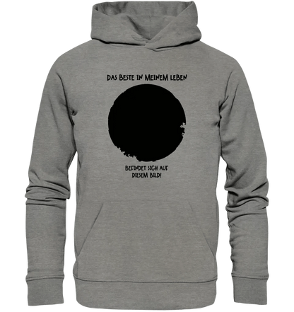 Dein Bild in Kreisform + Text • Unisex Premium Hoodie XS-5XL aus Bio-Baumwolle für Damen & Herren • Exklusivdesign • personalisiert