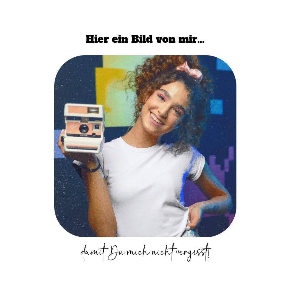 Dein Bild in viereckiger Form • STICKER 20x20 cm Aufkleber • Fotogeschenk • personalisiert