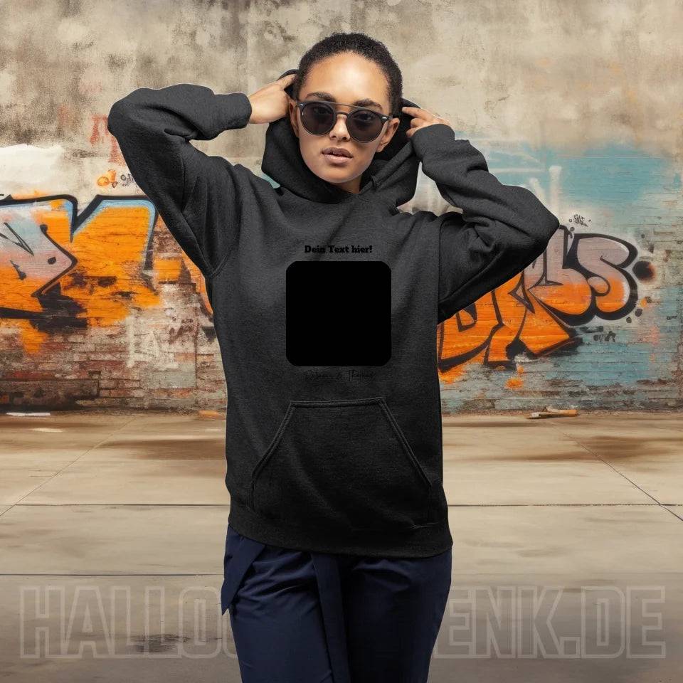 Dein Bild in viereckiger Form - Unisex Premium Hoodie XS-5XL aus Bio-Baumwolle für Damen & Herren • Fotogeschenk • personalisiert