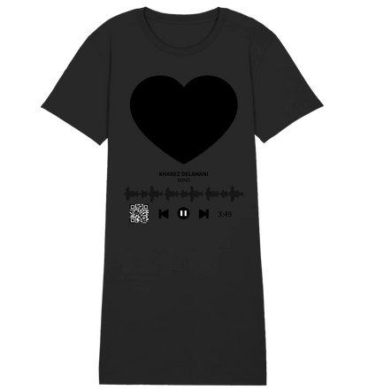 Dein Bild mit Spotify QR Code • Ladies Premium T-Shirt Kleid aus Bio-Baumwolle S-2XL • Exklusivdesign • personalisiert copy