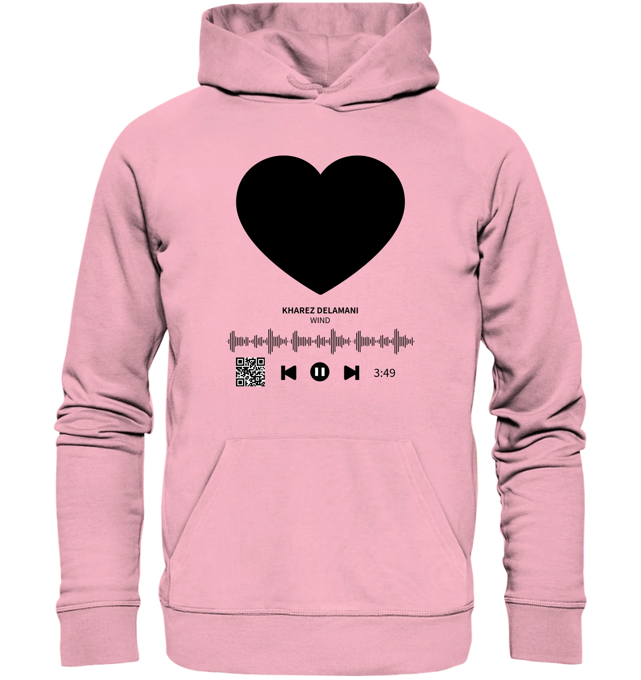 Dein Bild mit Spotify QR Code • Unisex Premium Hoodie XS-5XL aus Bio-Baumwolle für Damen & Herren