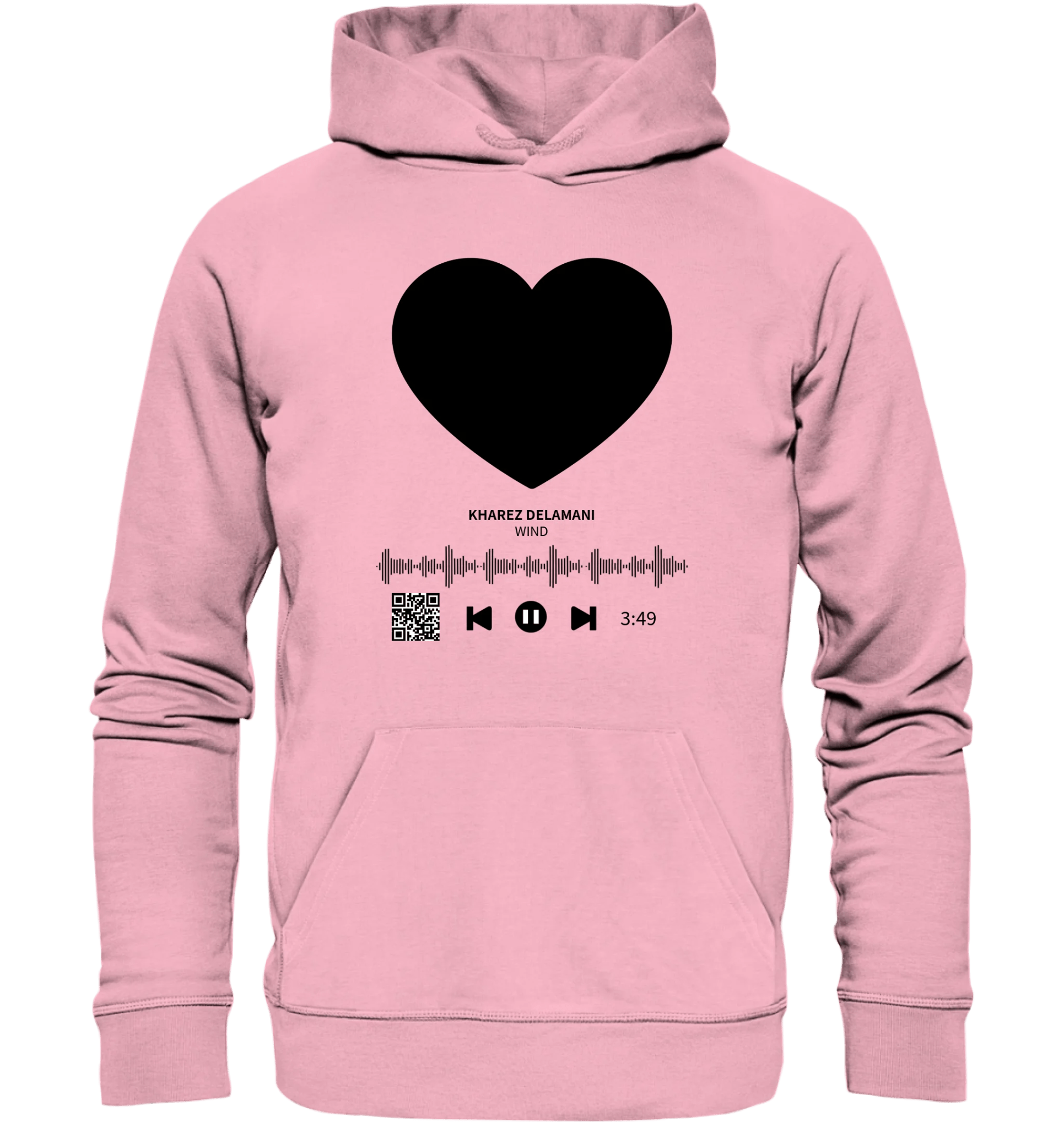 Dein Bild mit Spotify QR Code • Unisex Premium Hoodie XS-5XL aus Bio-Baumwolle für Damen & Herren