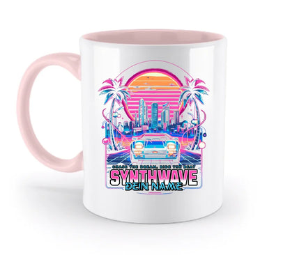 Dein Name • Synthwave • Retro • 80s • Cyberpunk • zweifarbige Tasse spülmaschinengeeignet • Exklusivdesign • personalisiert