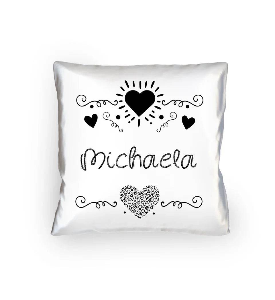 Dein e Wunschname n im LOVE DESIGN 2 - Kissen 40x40 cm - personalisierbar