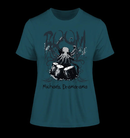 Drama Drummer Schlagzeuger + Wunschtext • Musik • Ladies Premium T-Shirt XS-2XL aus Bio-Baumwolle für Damen • Exklusivdesign • personalisiert