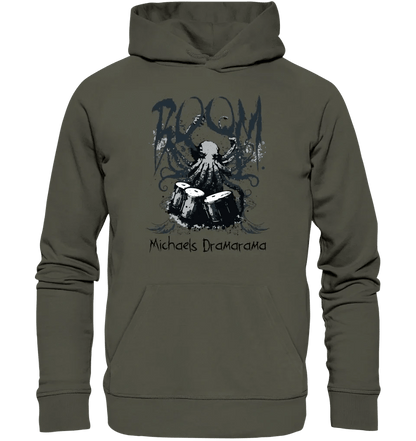 Drama Drummer Schlagzeuger + Wunschtext • Musik • Unisex Premium Hoodie XS-5XL aus Bio-Baumwolle für Damen & Herren