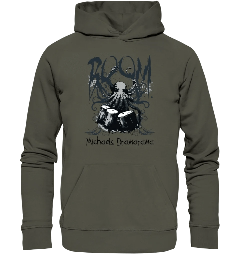 Drama Drummer Schlagzeuger + Wunschtext • Musik • Unisex Premium Hoodie XS-5XL aus Bio-Baumwolle für Damen & Herren