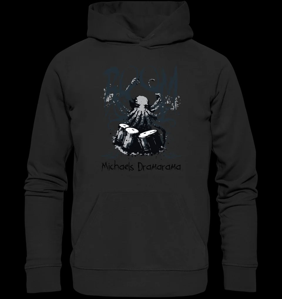 Drama Drummer Schlagzeuger + Wunschtext • Musik • Unisex Premium Hoodie XS-5XL aus Bio-Baumwolle für Damen & Herren