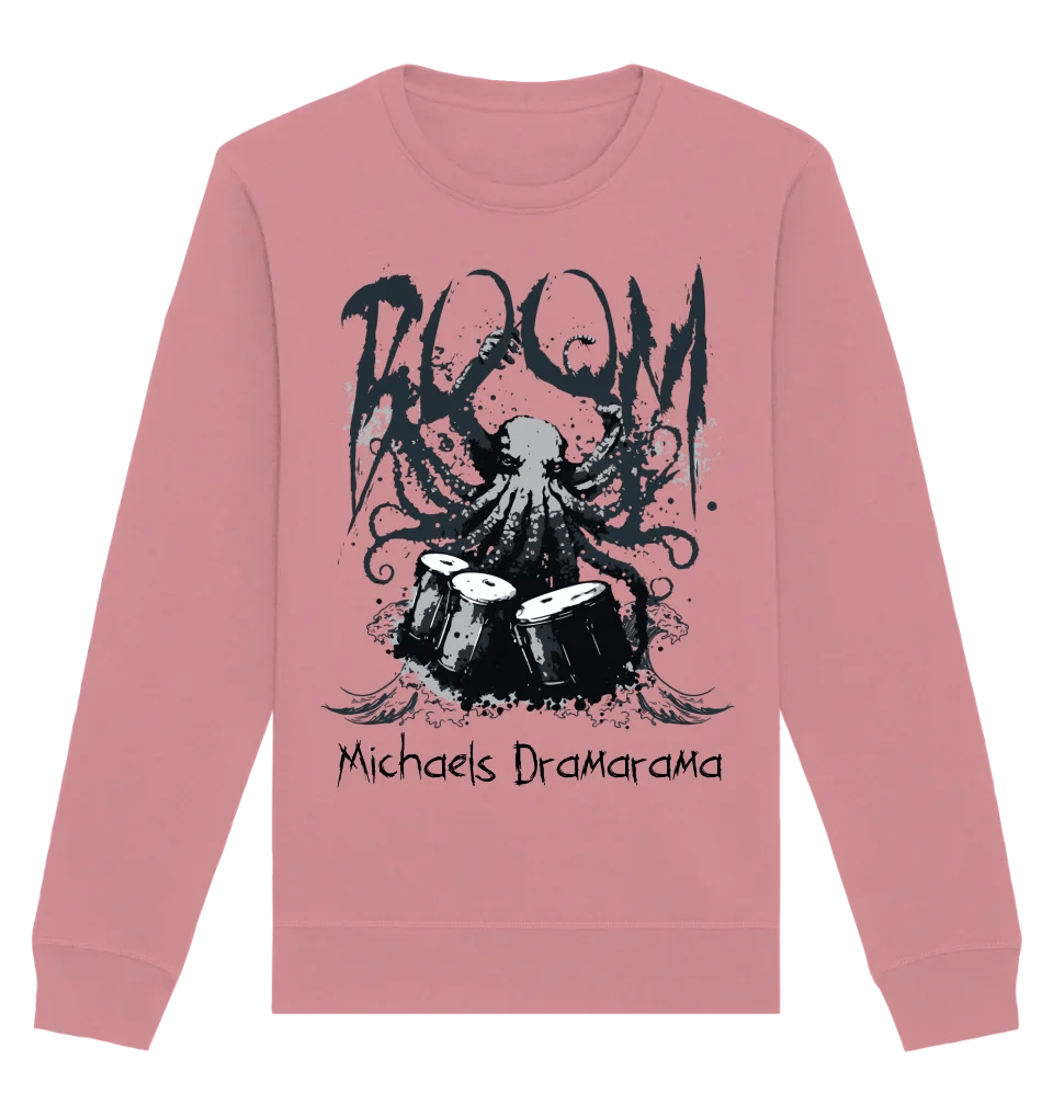 Drama Drummer Schlagzeuger + Wunschtext • Musik • Unisex Sweatshirt Bio-Baumwolle in 4 Farben XS-3XL • personalisiert