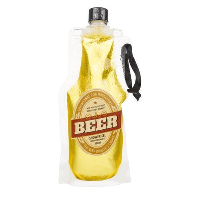 Duschgel mit Zitronenduft • Bier • Beer • ca. 300 ml im PET-Beutel • Scherzartikel • Wiederverwendbar