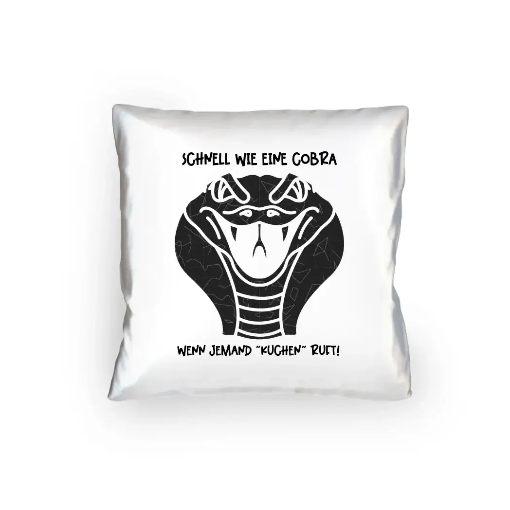 Echte Sternenkarte als Cobra + Text • Kissen 40x40 cm • personalisiert