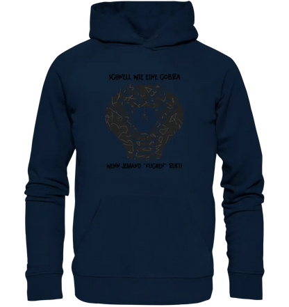 Echte Sternenkarte als Cobra + Text • Unisex Premium Hoodie XS-5XL aus Bio-Baumwolle für Damen & Herren • Exklusivdesign • personalisiert