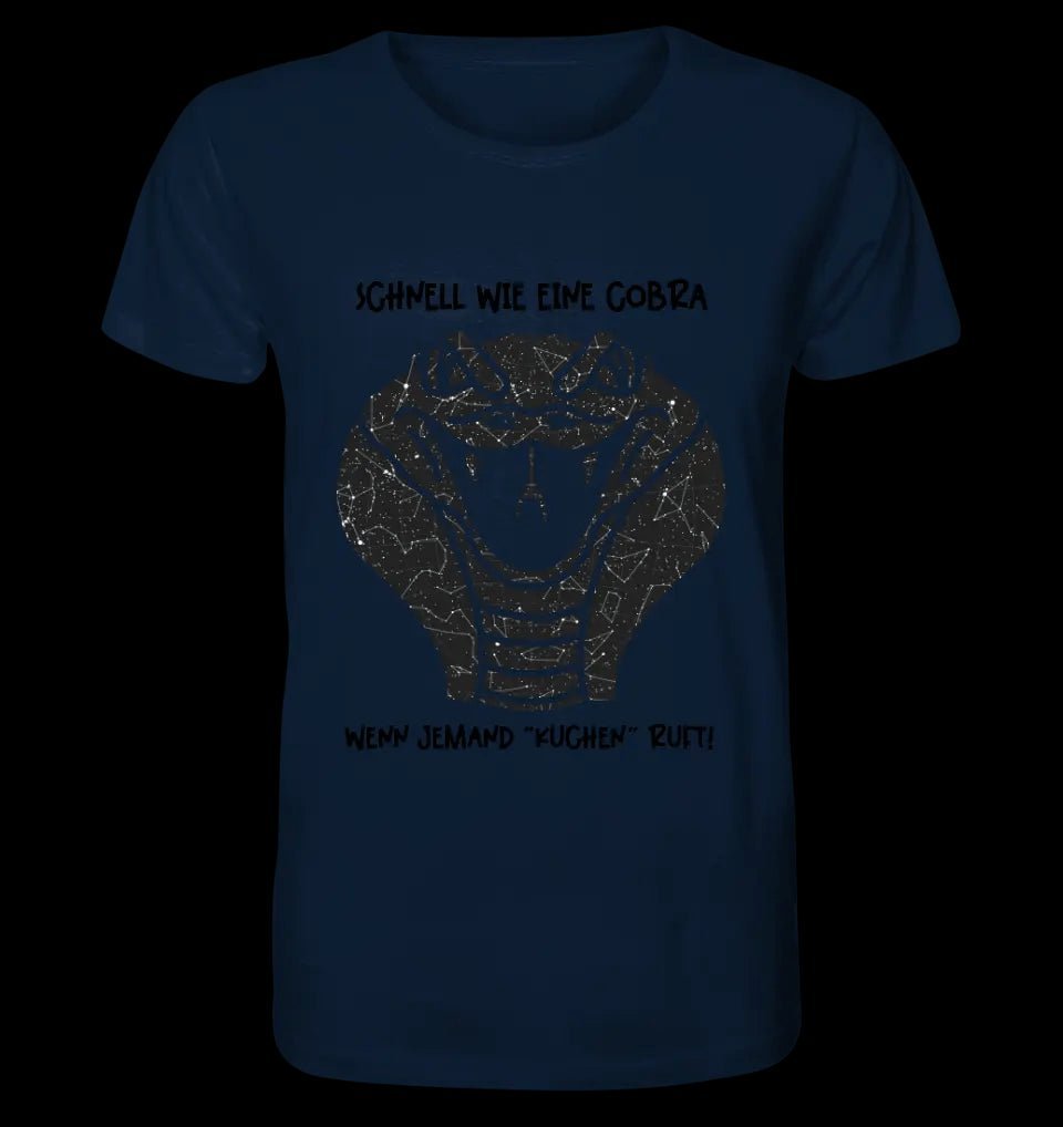 Echte Sternenkarte als Cobra + Text • Unisex Premium T-Shirt XS-5XL aus Bio-Baumwolle für Damen & Herren • Exklusivdesign • personalisiert