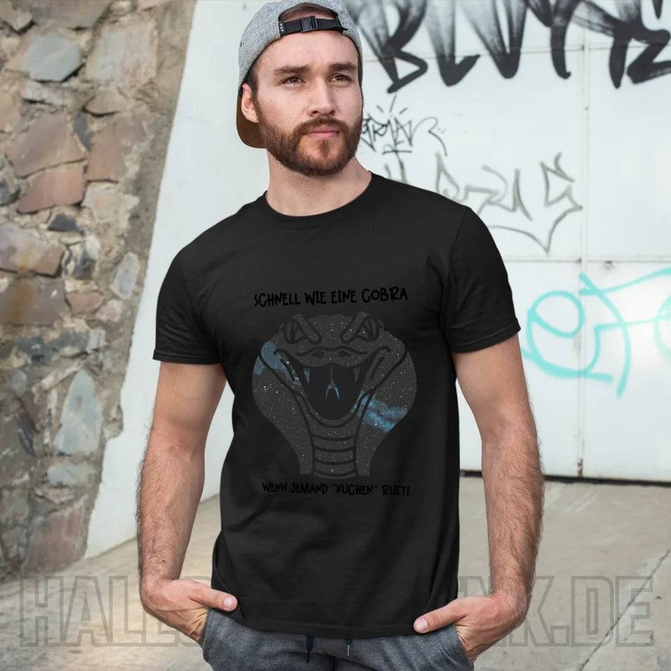 Echte Sternenkarte als Cobra + Text • Unisex Premium T-Shirt XS-5XL aus Bio-Baumwolle für Damen & Herren • Exklusivdesign • personalisiert