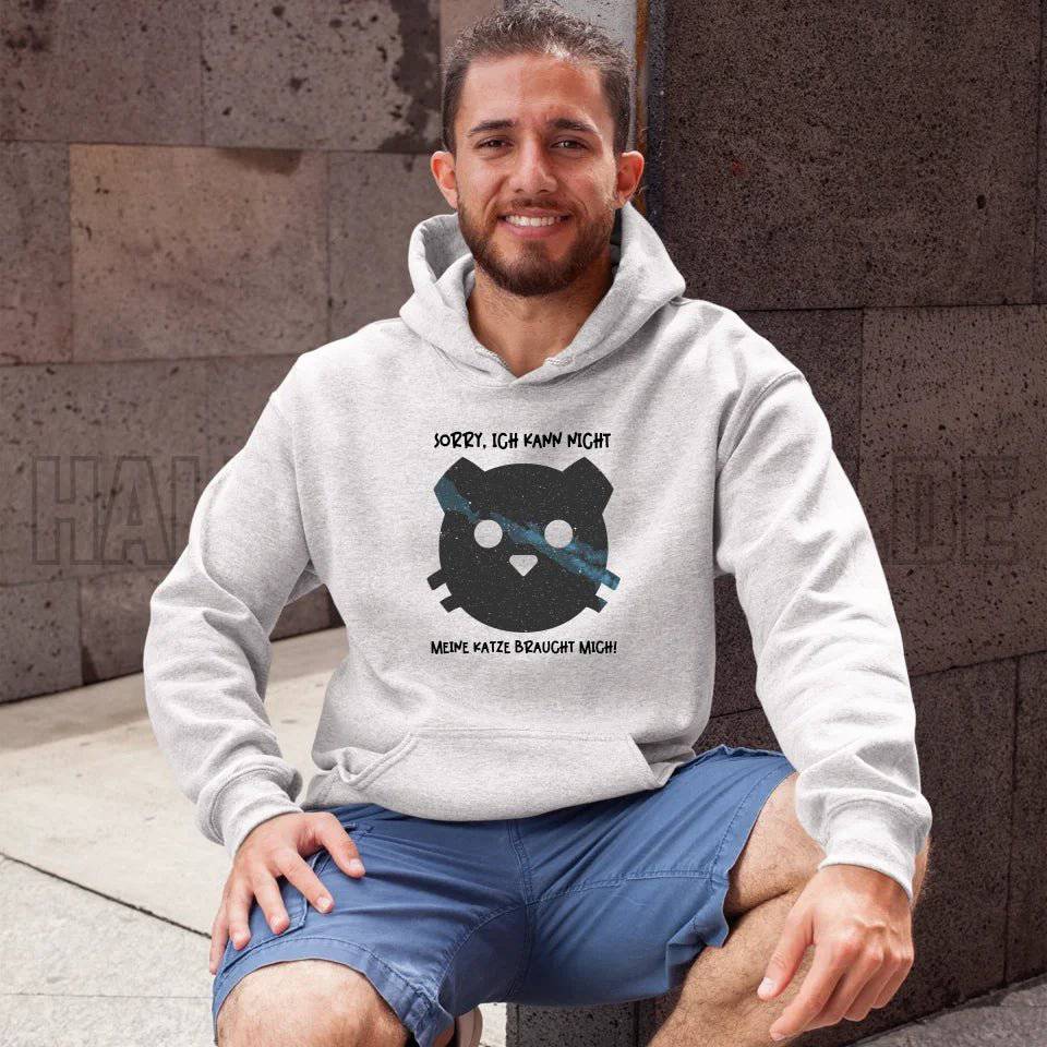 Echte Sternenkarte als Katze + Text • Unisex Premium Hoodie XS-5XL aus Bio-Baumwolle für Damen & Herren • Exklusivdesign • personalisiert