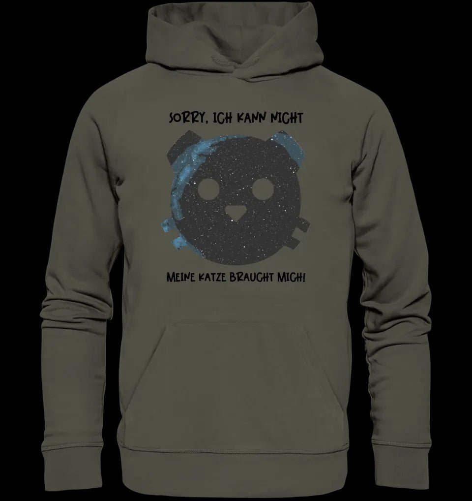 Echte Sternenkarte als Katze + Text • Unisex Premium Hoodie XS-5XL aus Bio-Baumwolle für Damen & Herren • Exklusivdesign • personalisiert