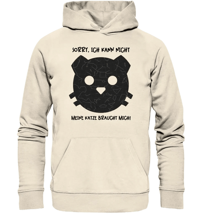 Echte Sternenkarte als Katze + Text • Unisex Premium Hoodie XS-5XL aus Bio-Baumwolle für Damen & Herren • Exklusivdesign • personalisiert