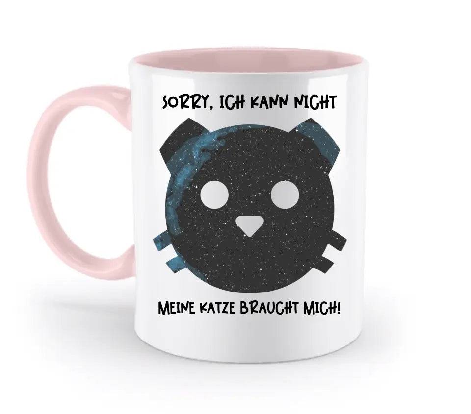 Echte Sternenkarte als Katze + Text • zweifarbige Tasse • Exklusivdesign • personalisiert