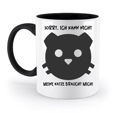 Echte Sternenkarte als Katze + Text • zweifarbige Tasse • Exklusivdesign • personalisiert