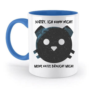 Echte Sternenkarte als Katze + Text • zweifarbige Tasse • Exklusivdesign • personalisiert