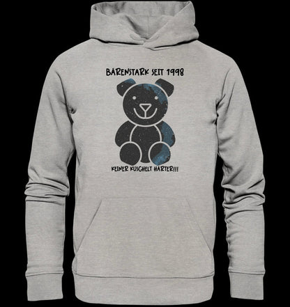 Echte Sternenkarte als Teddybär + Text • Unisex Premium Hoodie XS-5XL aus Bio-Baumwolle für Damen & Herren • Exklusivdesign • personalisiert