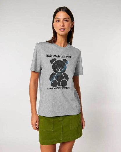 Echte Sternenkarte als Teddybär + Text • Unisex Premium T-Shirt XS-5XL aus Bio-Baumwolle für Damen & Herren • Exklusivdesign • personalisiert