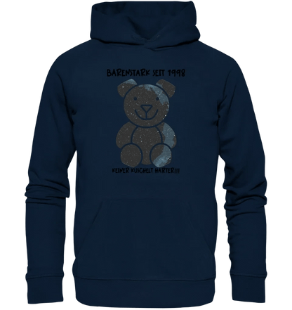 Echte Sternenkarte als Teddybär + Text • Unisex Premium Hoodie XS-5XL aus Bio-Baumwolle für Damen & Herren • Exklusivdesign • personalisiert