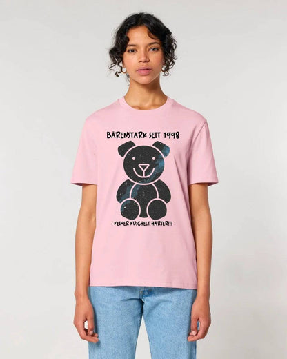 Echte Sternenkarte als Teddybär + Text • Unisex Premium T-Shirt XS-5XL aus Bio-Baumwolle für Damen & Herren • Exklusivdesign • personalisiert