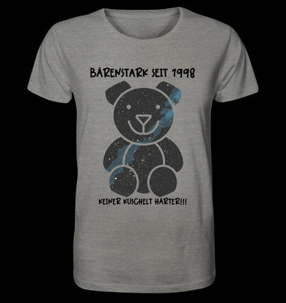 Echte Sternenkarte als Teddybär + Text • Unisex Premium T-Shirt XS-5XL aus Bio-Baumwolle für Damen & Herren • Exklusivdesign • personalisiert