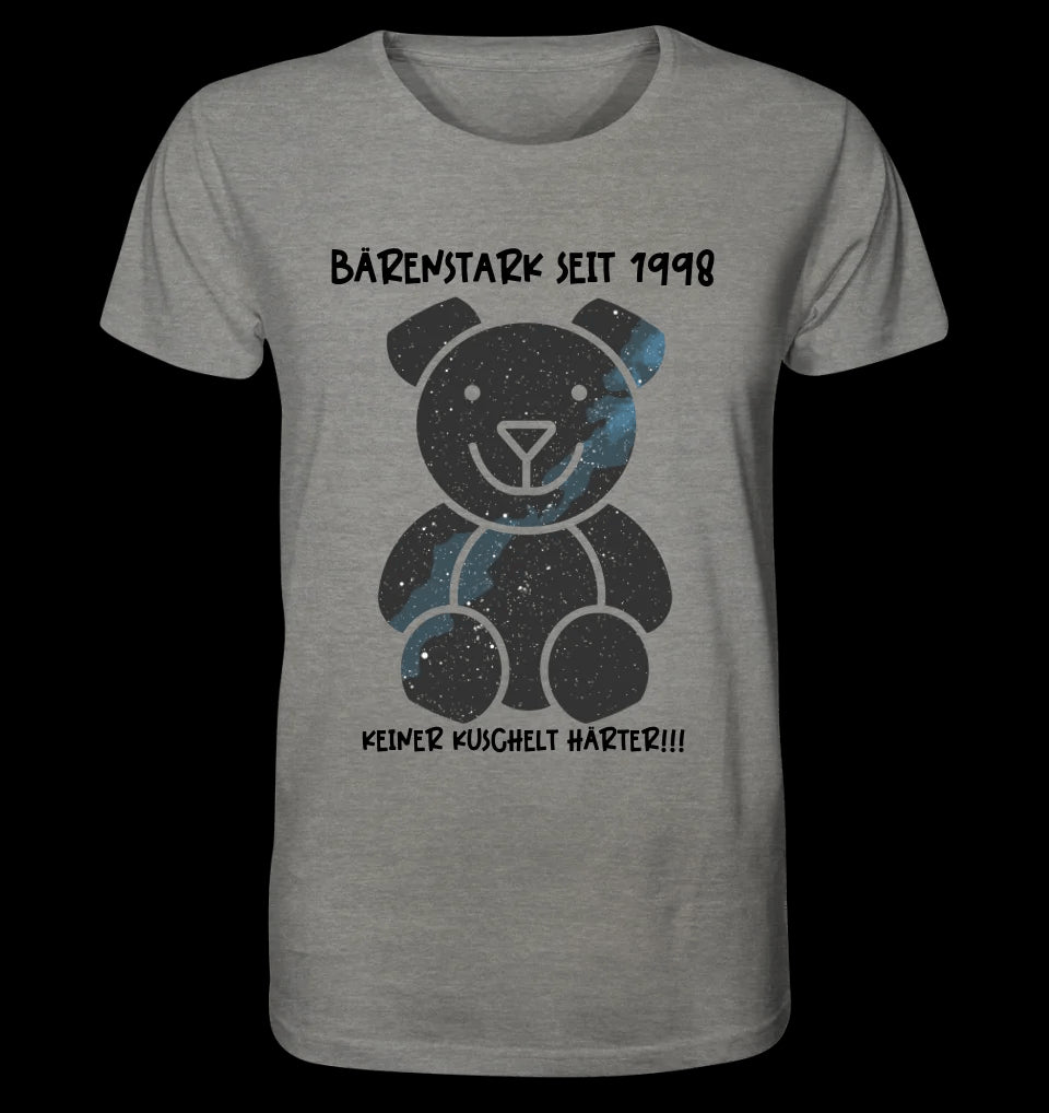 Echte Sternenkarte als Teddybär + Text • Unisex Premium T-Shirt XS-5XL aus Bio-Baumwolle für Damen & Herren • Exklusivdesign • personalisiert