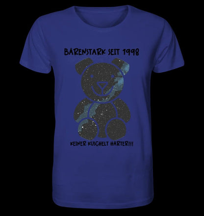 Echte Sternenkarte als Teddybär + Text • Unisex Premium T-Shirt XS-5XL aus Bio-Baumwolle für Damen & Herren • Exklusivdesign • personalisiert