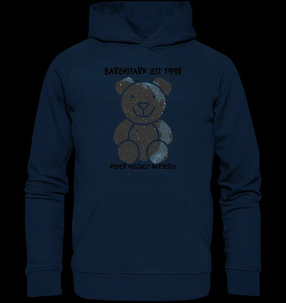 Echte Sternenkarte als Teddybär + Text • Unisex Premium Hoodie XS-5XL aus Bio-Baumwolle für Damen & Herren • Exklusivdesign • personalisiert