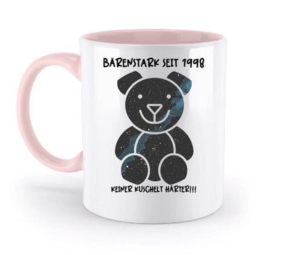 Echte Sternenkarte als Teddybär + Text • zweifarbige Tasse • Exklusivdesign • personalisiert