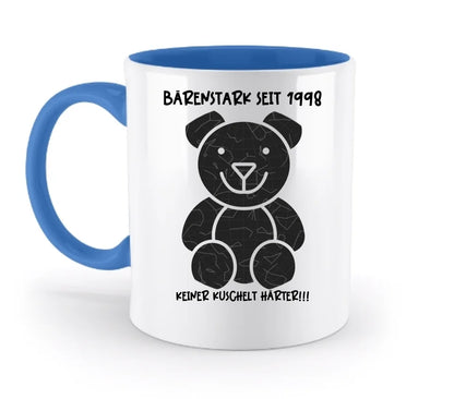 Echte Sternenkarte als Teddybär + Text • zweifarbige Tasse • Exklusivdesign • personalisiert