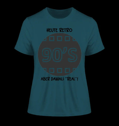 Echte Sternkarte 90s + Text • Ladies Premium T-Shirt XS-2XL aus Bio-Baumwolle für Damen • Exklusivdesign • personalisiert