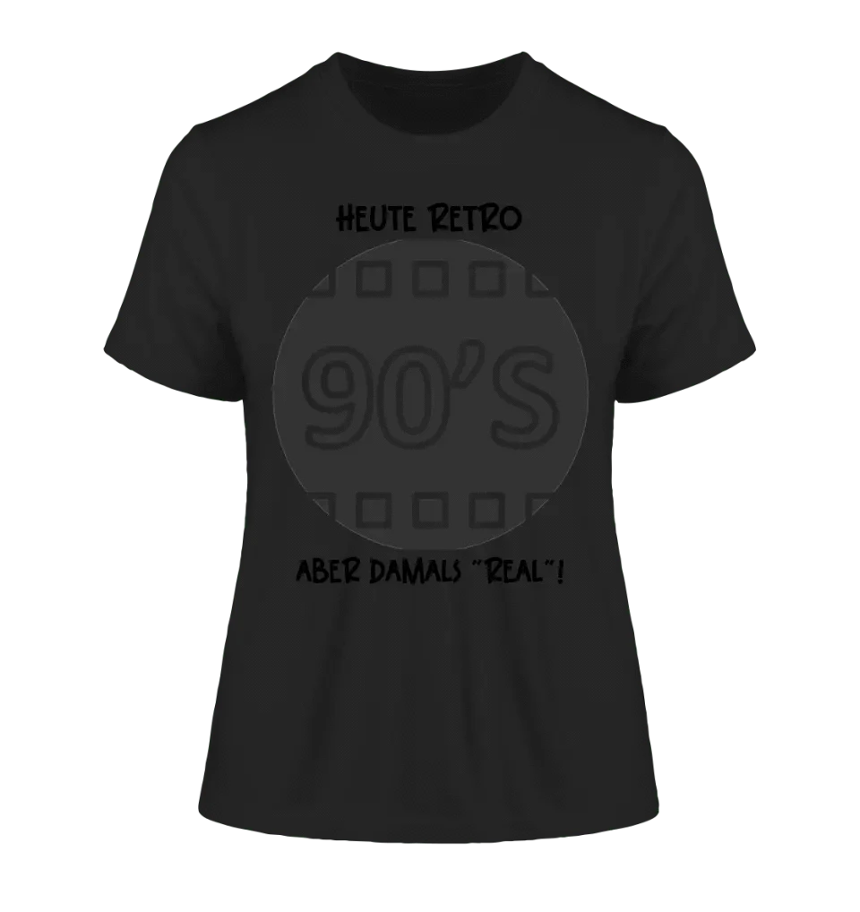 Echte Sternkarte 90s + Text • Ladies Premium T-Shirt XS-2XL aus Bio-Baumwolle für Damen • Exklusivdesign • personalisiert