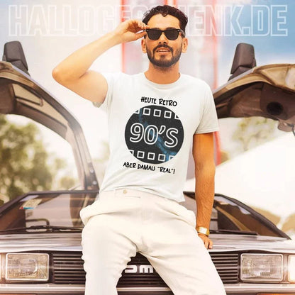 Echte Sternkarte 90s + Text • Unisex Premium T-Shirt XS-5XL aus Bio-Baumwolle für Damen & Herren • Exklusivdesign • personalisiert